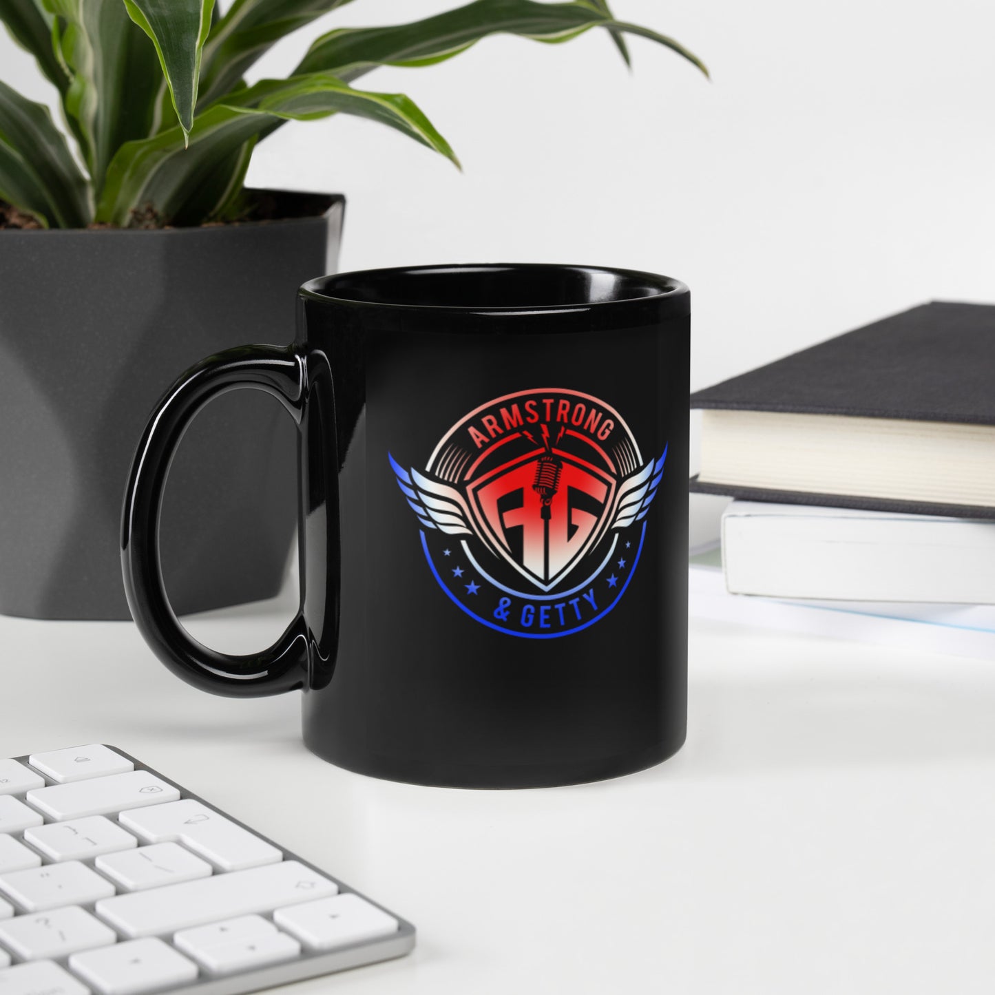 The A&G Air Force Black Glossy Mug