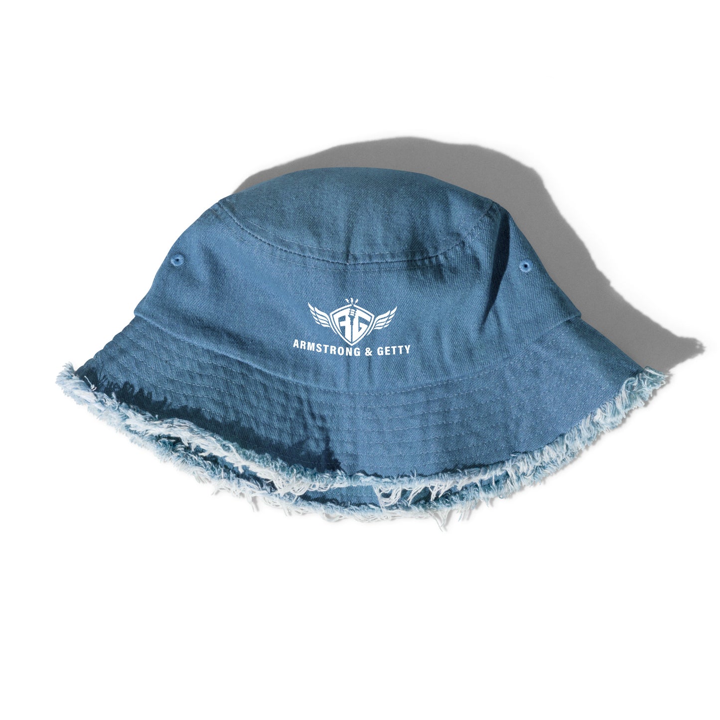 The A&G Air Force Distressed Denim Bucket Hat
