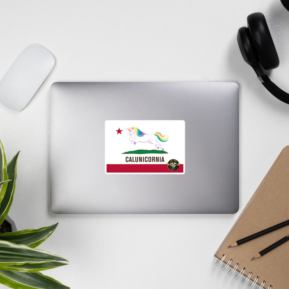 The A&G Calunicornia State Flag sticker!
